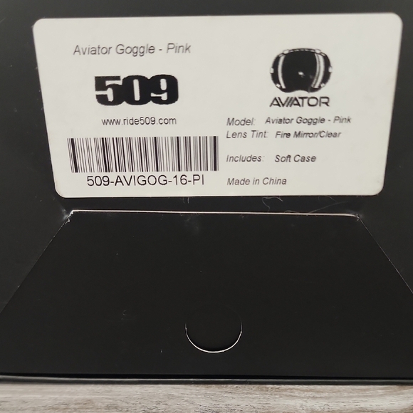 509 Aviator Hybrid Goggle In Pink With Fire Mirror/Clear Lens - Picture 11 of 12